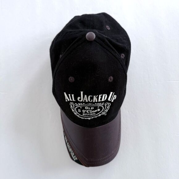 Whiskey Hat All Jacked Up Old 5 O'clock Brand Country Southern Leather-like Bill - Picture 4 of 5